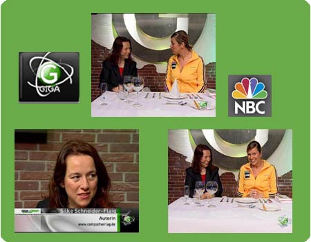 Fotos vom TV-Interview im Sender Giga und NBC
